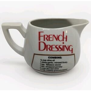Vintage Taste Setter by Sigma Graphic Gourmet French Dressing Pitcher